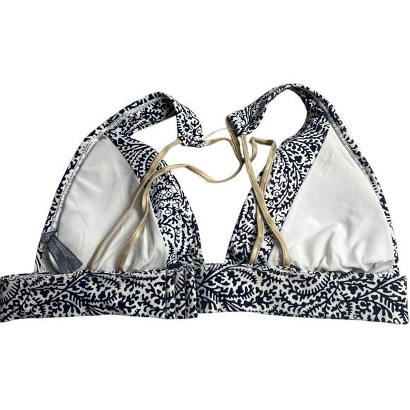 Aerie Large Swim Bikini Top Strappy Black White - Picture 2 of 5